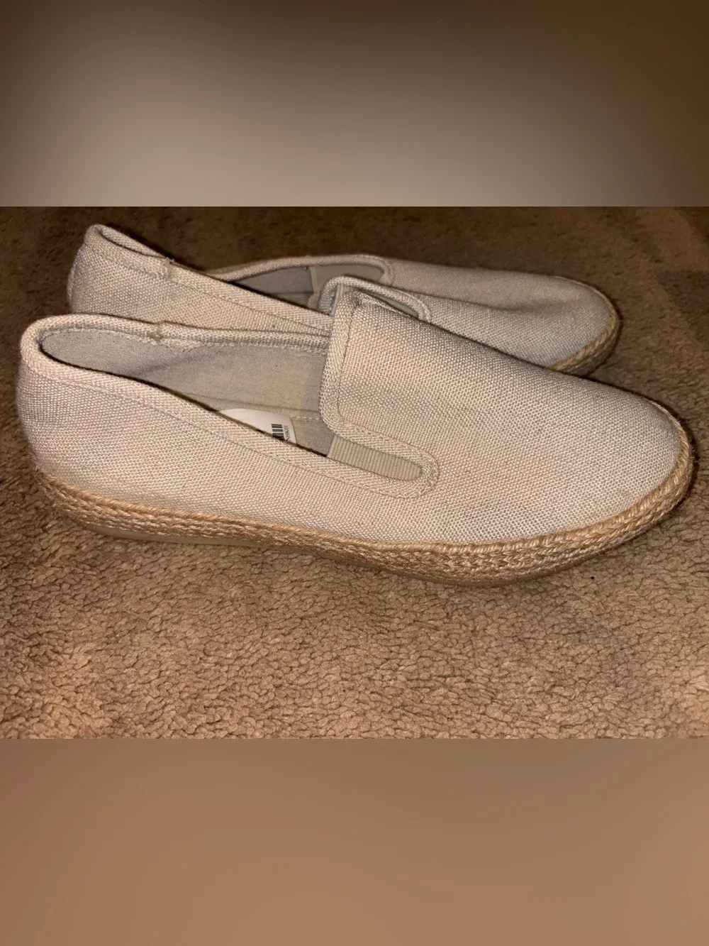 Esprit Beige Canvas Slip-On Espadrilles